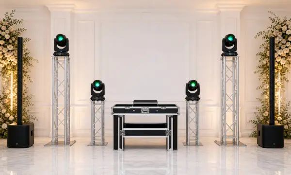 Moderne Ton- und Lichttechnik von eliXir EVENT für Hochzeit, Moderation und DJ-Set